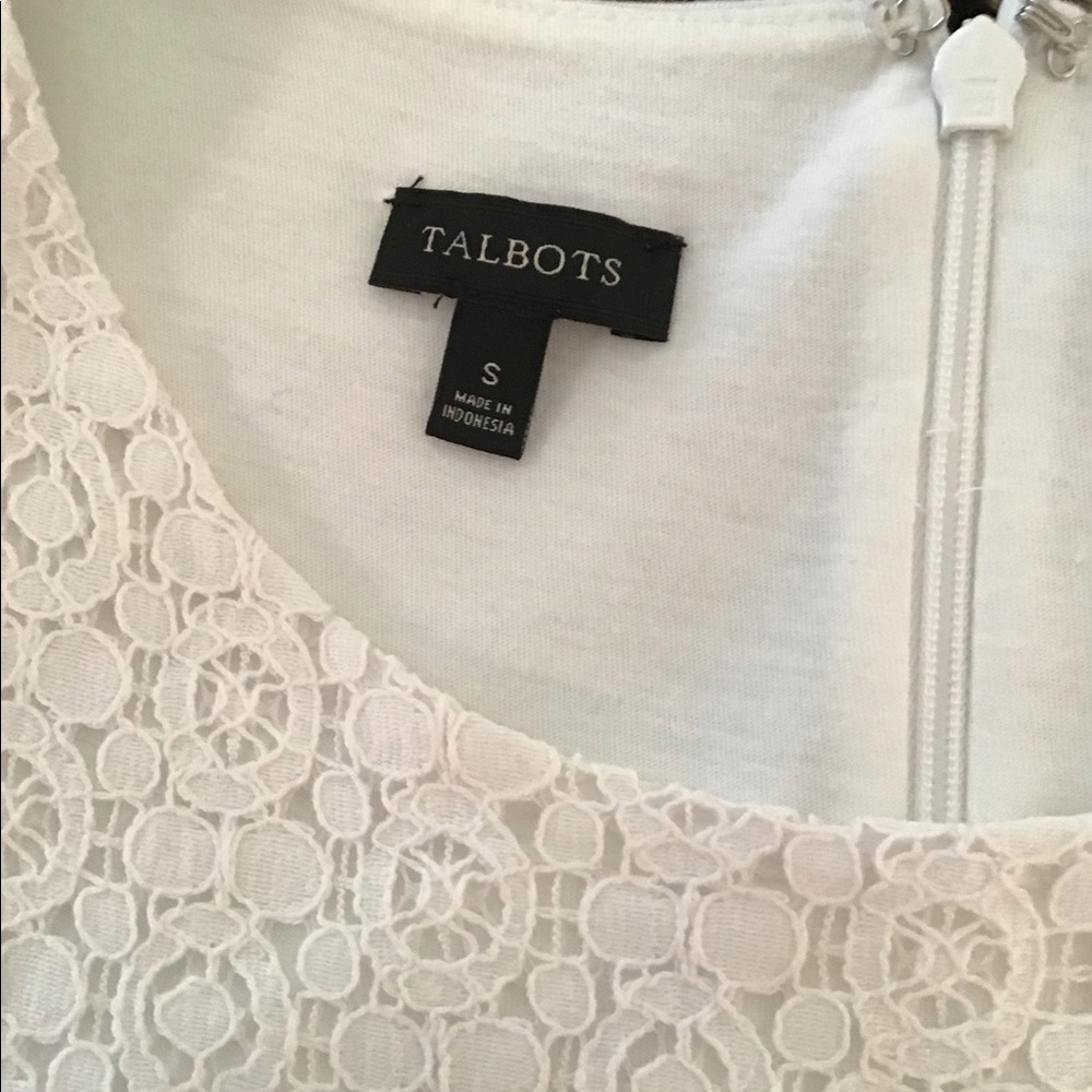 Talbots Black Eyelet Front Shell - Picture 6 of 8